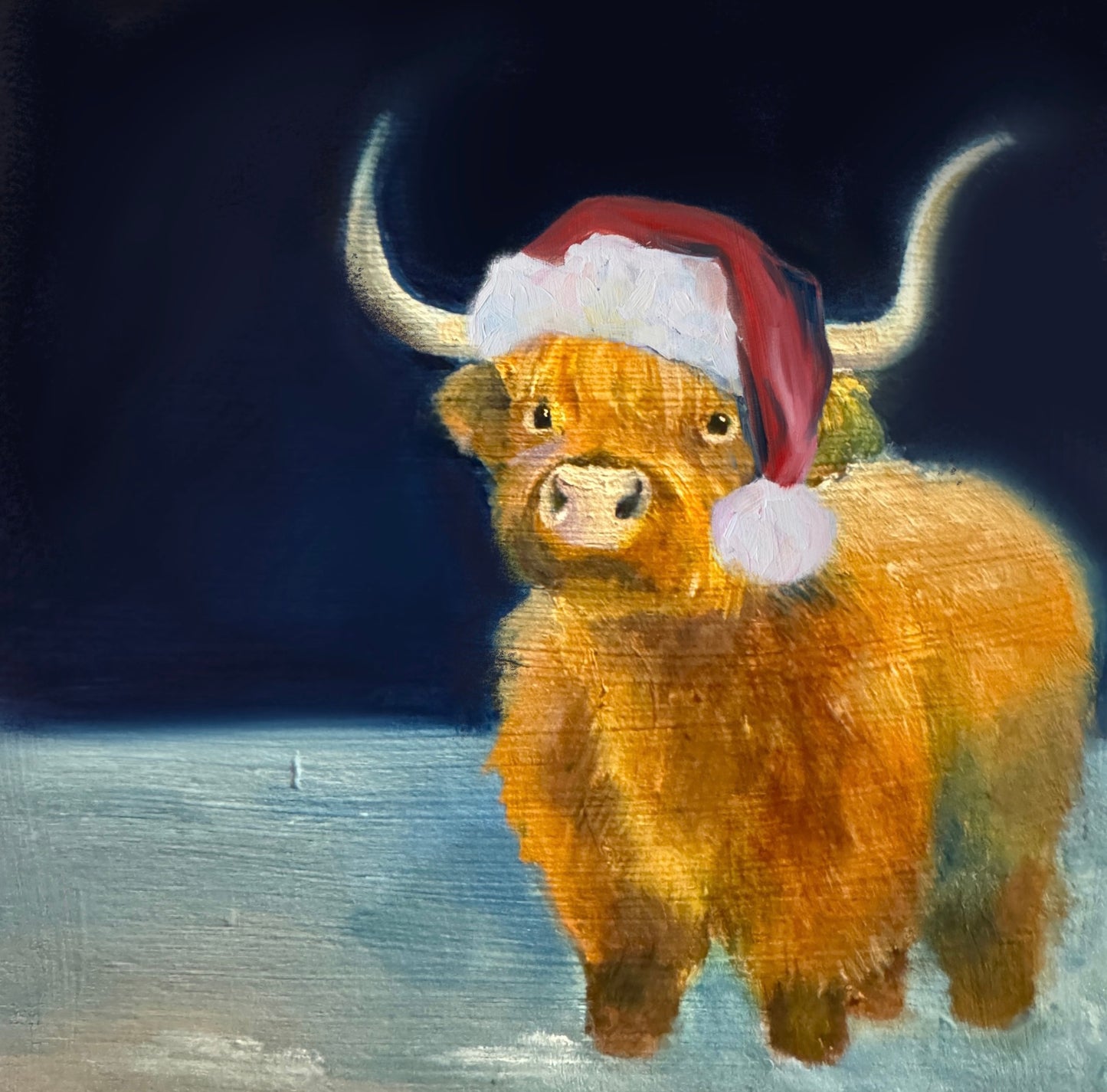 Highland coo Christmas Cards